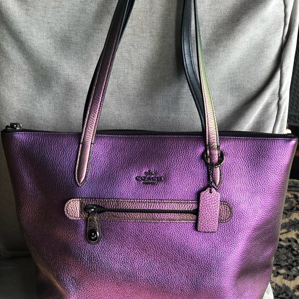 Coach Iridescent Pink Tote - Picture 15 of 15